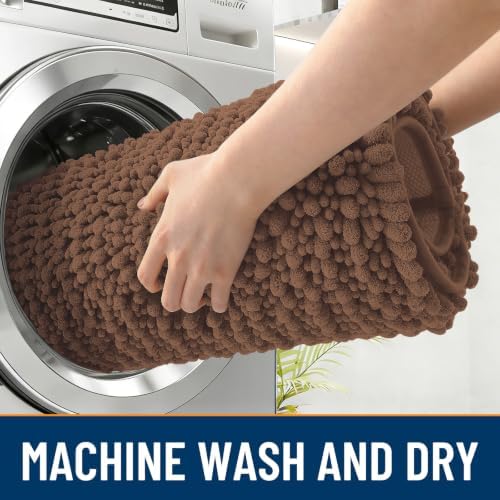 OLANLY Dog Door Mat for Muddy Paws 24x16, Ultra-Absorbent Chenille Mud Mat - Image 5