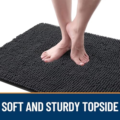 OLANLY Dog Door Mat for Muddy Paws 36x24, Super Absorbent Chenille Mud Mat - Image 4