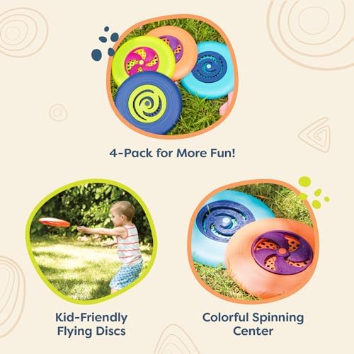 B. toys Flying Disc Set, Disc-Oh! 4 Colorful Discs, 4 Discs - Image 3