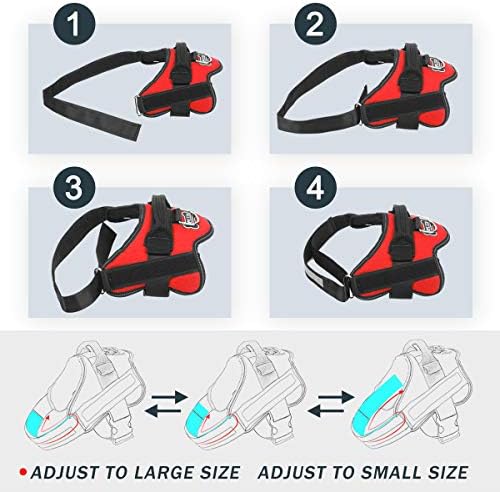 Bolux Dog Harness, No-Pull Reflective Dog Vest, Breathable Adjustable Pet - Image 3