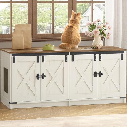 Hzuaneri Cat Litter Box Enclosure by Hzuaneri