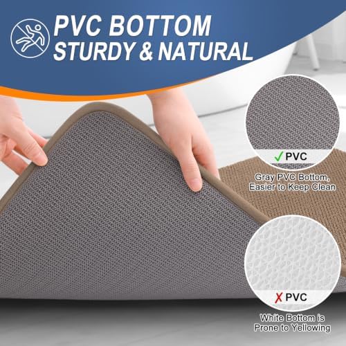 OLANLY Memory Foam Bathroom Runner Rugs 47x17, Absorbent Long Mat - Image 4