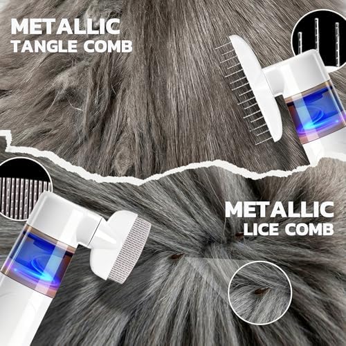 Electric Lice Comb, 2-in-1 Metal Vacuum Comb - Image 4