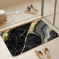 Black Gold Marble Bath Mat, Fast Drying Modern Stylish Bathmats by Unknown