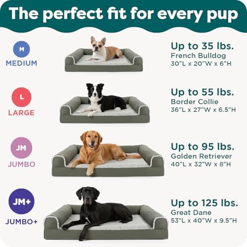 Furhaven Orthopedic Dog Bed for Large Dogs w/ Removable Bolsters & Washable - Image 6