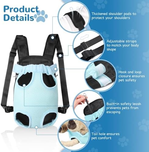 YUDODO Pet Dog Carrier Backpack Adjustable Front Carrier - Image 2
