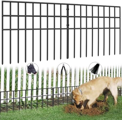 42.5ft x 13in Animal Barrier Fence, 30 Panels No Dig Garden Fence by AVELOTUUG