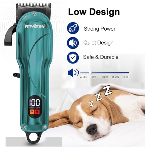 Quiet Dog Grooming Kit - 2000mAh Dog Clippers - Image 5