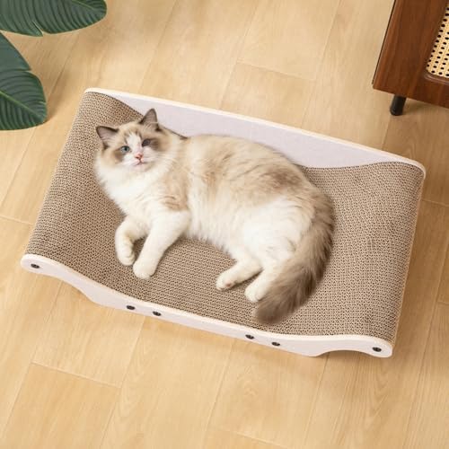 Cat Scratcher Bed 25" Large Cardboard Cat Scratcher Couch by UUig
