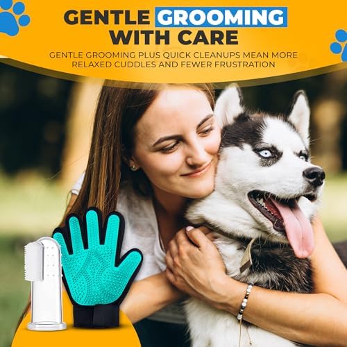 Pet Hair Removal Glove for Dogs & Cats – Dog Grooming Gloves for Shedding - Image 7