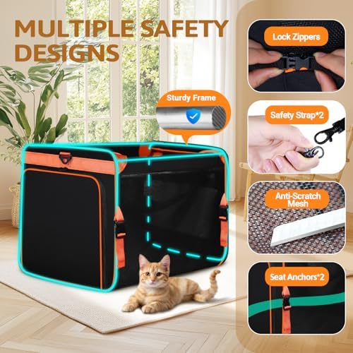 Petskd Side Expandable Extra Large Cat Carrier - Image 6