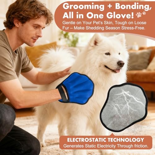 Pet Hair Removal Glove, Electrostatic Pet Hair Remover Glove - Image 2