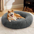 Bedsure ComfyFleece® Donut Dog Beds Large Sized Dog by BEDSURE