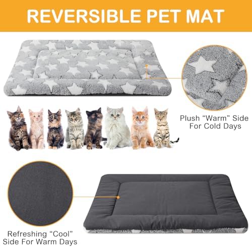 VitalCozy 4 Pcs Dog Crate Pads Soft Warm - Image 3