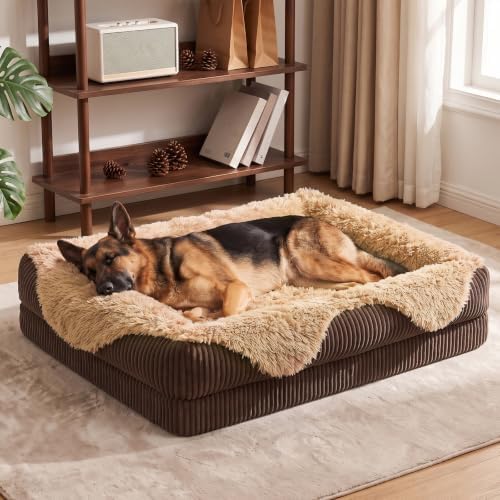 GASUR Orthopedic Dog Bed Extra Large Sized Dog, Washable XL Dog Couch Beds by GASUR