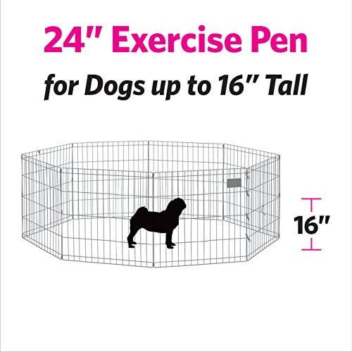 MidWest 24-Inch Blue Exercise Pen, Single Door, 16 Sq Ft Play Area - Image 5