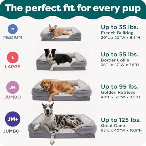 FurHaven Cooling Gel Dog Bed for Large Dogs, Comfort Sofa Bed - Image 6