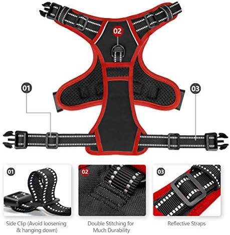 PHOEPET Upgraded No Pull Dog Harness, Reflective Adjustable Vest - Image 5