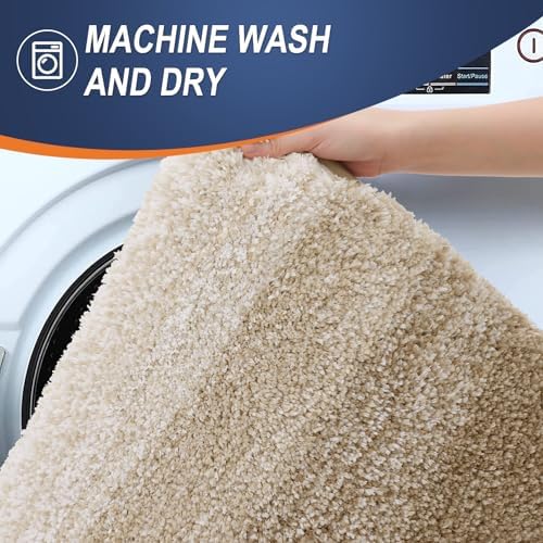 OLANLY Large Bathroom Rugs 44x32, Extra Soft Absorbent Microfiber Bath Rugs - Image 6