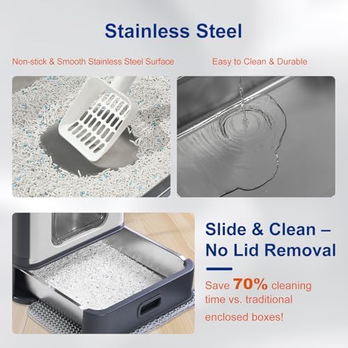 Marchul Stainless Steel Cat Litter Box - Image 2