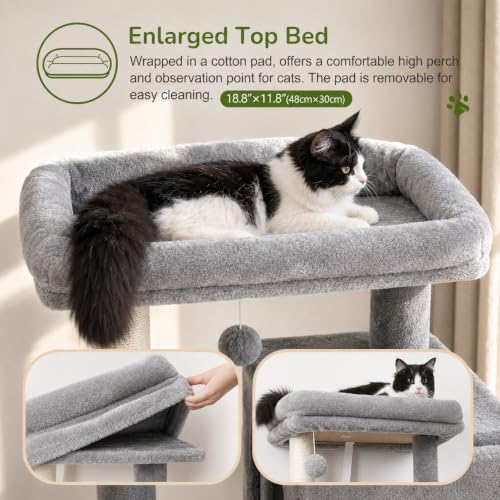 Globlazer Cat Tree Tower with Scratching Post - Image 2