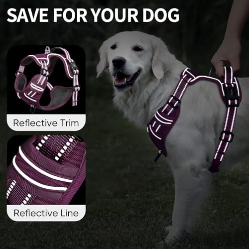 HEELE Dog Harness for Large Dogs No Pull Dog Vest Harness for Large Dog - Image 3