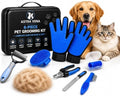 8-Piece Dog Grooming Kit for Dogs & Cats, Pet Grooming Set by AstraVena