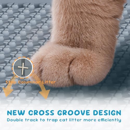 Cat Litter Mat, Silicone Litter Trapping Mat - Image 2