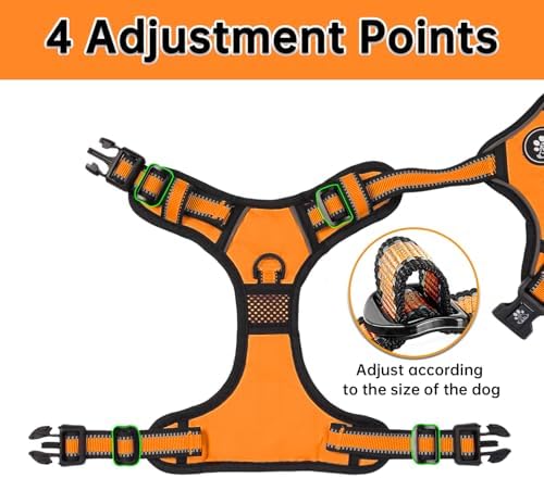 NESTROAD Dog Harness for Medium Sized Dog, No Pull Dog Vest Harness Set - Image 2