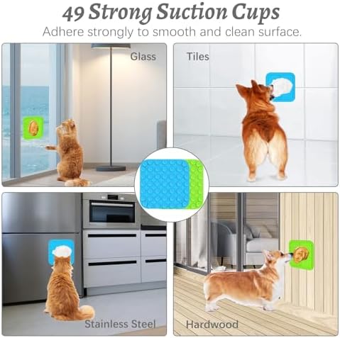MateeyLife 2PCS Small Lick Mat for Dogs and Cats, Licking Mats for Dog Anxiety - Image 5