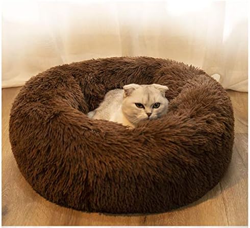 Cat Bed for Indoor Cats, Mini Plush Self Warming Kitten Bed, 20 Inch - Image 2