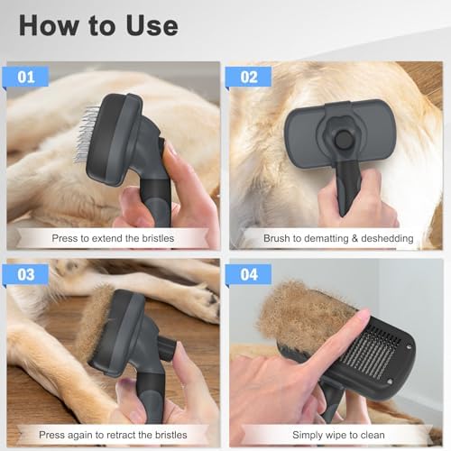 Dipoo Self-Cleaning Deshedding Brush - Image 7