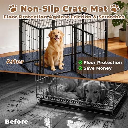 Dog Crate Mat, 24 in X 36 in Dog Playpen Mat Kennel Mat - Image 2