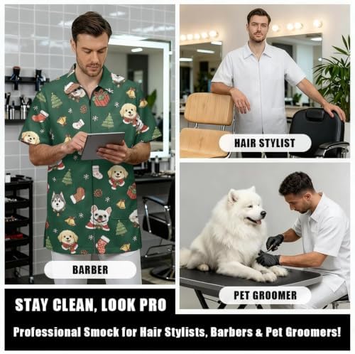 Funny Print Barber Jackets & Smocks - Image 6