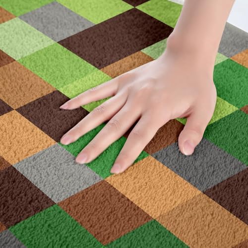 Manfei Pixelated Bath Mats, 20Wx32L Inches - Image 2