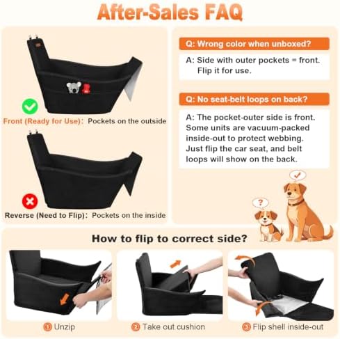 Elevated Dog Car Seat for Small and Medium Dogs Up to 35 lb - Image 3