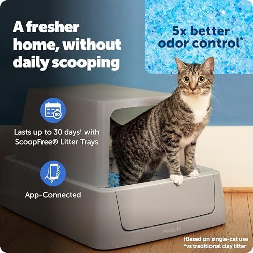 PetSafe ScoopFree Crystal Smart Self-Cleaning Litter Box, Front-Entry - Image 2