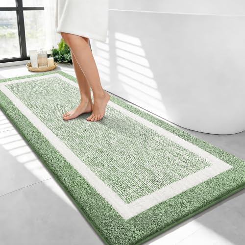 OLANLY Bathroom Runner Rugs 47x24, Long Bath Mats by OLANLY