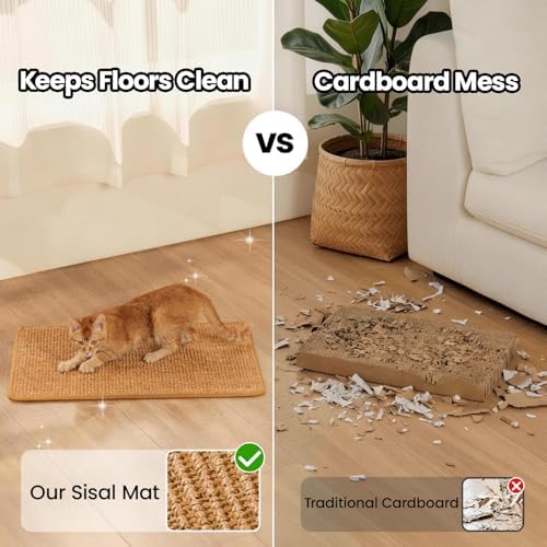 Conlun Cat Scratching Pad, 23.6x31.5in Sisal Mat Couch Protector - Image 2