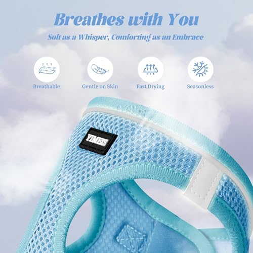 No Pull Dog Puppy Harness and Leash Set Reflective Mesh Vest Small - Image 3