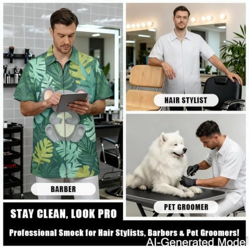 Dog Grooming Smock for Women & Men Water & Hair Repellent - Image 4