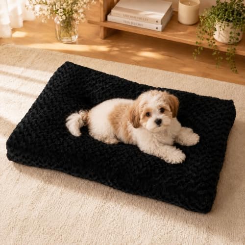Dog Bed Medium Size, Plush Washable Pet Bed Mat, Dog Crate Bed 23"x 18" - Image 6