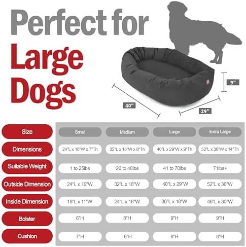 Majestic Pet 40 Inch Suede Calming Dog Bed Washable – Cozy Soft Round Dog Bed - Image 3