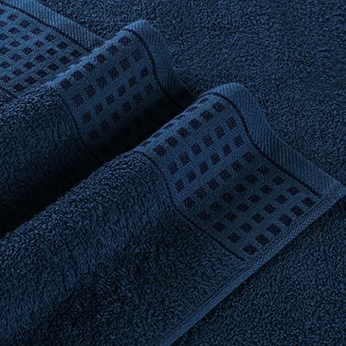 GLAMBURG 100% Cotton Ultra Soft 6 Pack Towel Set, Contains 2 Bath Towels 28x55 - Image 2
