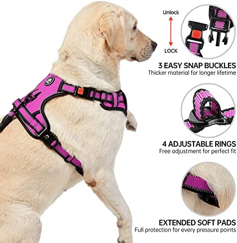 NESTROAD Dog Harness for Medium Sized Dog, No Pull Dog Vest Harness Set - Image 4