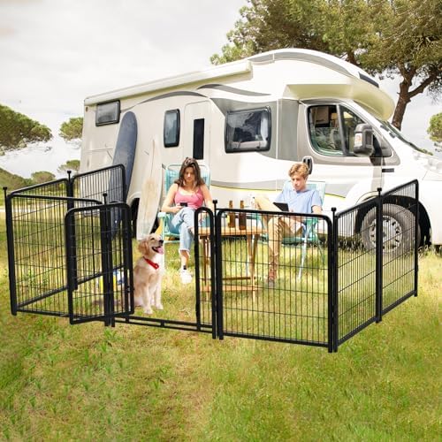 Getlay Dog Playpen 48 inch 4 Panels Dog Fence Outdoor - Image 6