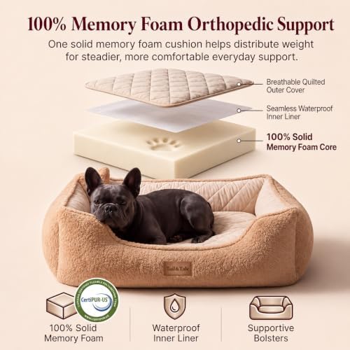 Cooling Orthopedic Dog Bed for Small Dogs, Memory Foam - Image 5