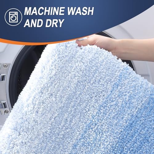 OLANLY Bathroom Runner Rug 70x20, Extra Soft Absorbent Microfiber Bath Rugs - Image 6