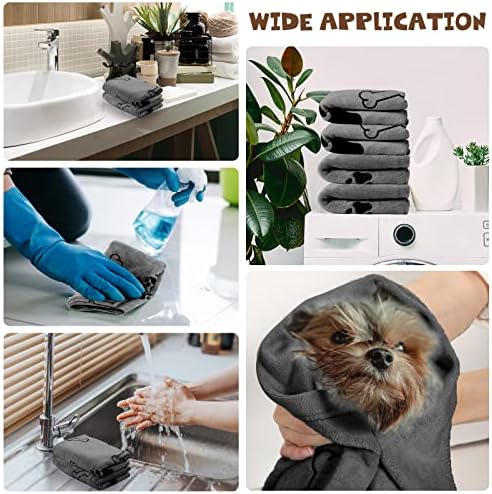 Chumia 4 Pcs Dog Towels for Drying Dog Puppy Bulk Microfiber Absorbent Paw - Image 5
