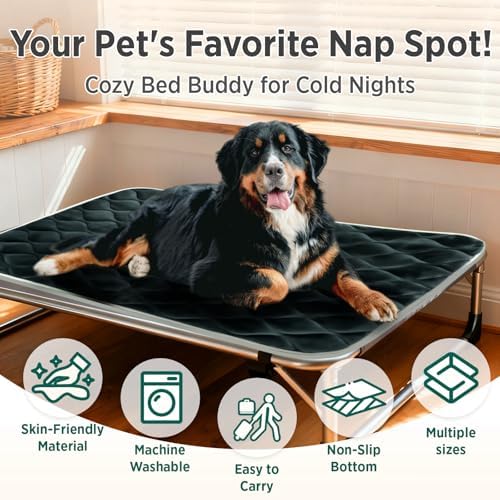 furrybaby Dog Bed Mat Crate Pad, Anti-Slip Bottom Machine Washable Pet Pad - Image 3